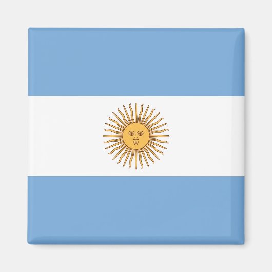 Aimant au drapeau de l'Argentine (Devant)