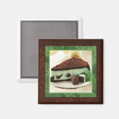 Aimant au gâteau au fromage à la menthe (Recto/Verso)