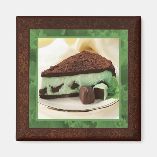 Aimant au gâteau au fromage à la menthe (Devant)