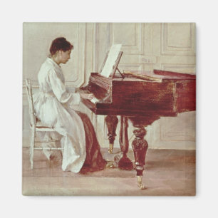 Aimant Au piano, 1887 (huile sur la toile)