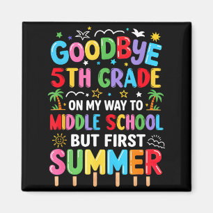 Aimant Au revoir 5e année de fin d'études à l'école inter