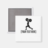 Aimant Au silouhette de la salle de sport | Formateur per (Recto/Verso)