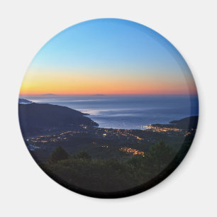 Aimant aube en île de l'Île d'Elbe