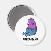 Aimant Auberjeans Funny Eggplant Pun (Recto/Verso)