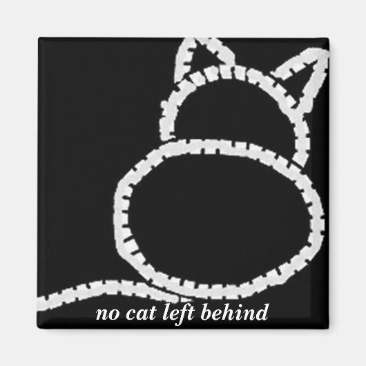 Aimant aucun chat laissé derrière (Devant)