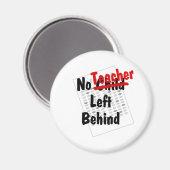 Aimant aucun enseignant n'est laissé derrière (Recto/Verso)