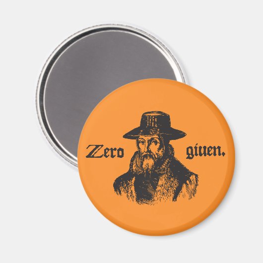 Aimant Aucun renard donné (Recto/Verso)