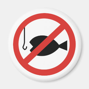 Aimant Aucun signe de pêche - signe des prochains jours