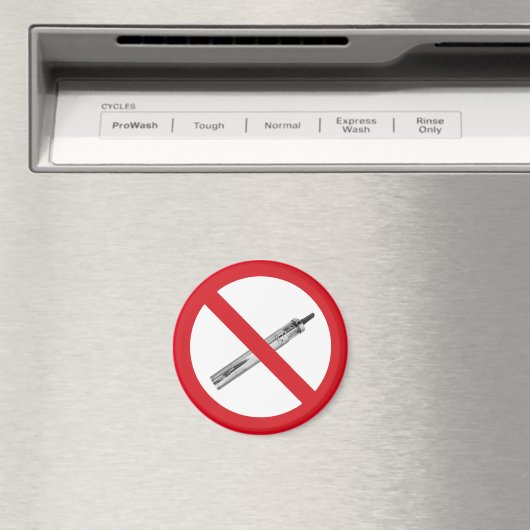 Aimant Aucun signe d'éciges (In Situ (Lave-vaisselle))