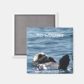 Aimant aucun souci loup de mer (Recto/Verso)