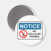 AIMANT AUCUN TÉLÉPHONE CELLULAIRE (Recto/Verso)