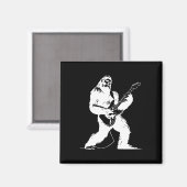 Aimant Aucun texte visible détecté Yeti Guitariste Rock L (Recto/Verso)
