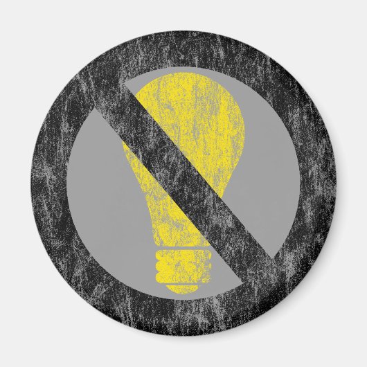 Aimant aucune ampoule à incandescence (Devant)