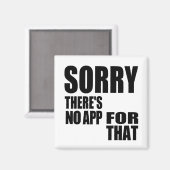 Aimant Aucune application pour cela (Recto/Verso)