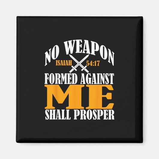 Aimant Aucune Arme Formée Contre Moi Prospère Christia (Devant)