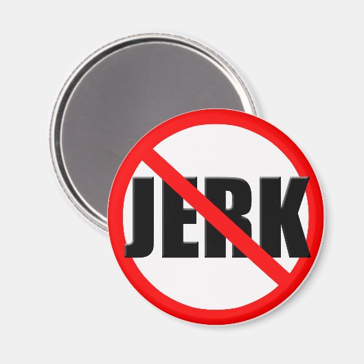 Aimant Aucune zone de Jerk (Recto/Verso)