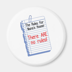 Aimant Aucunes règles chez Nana&apos ; Chambre de s