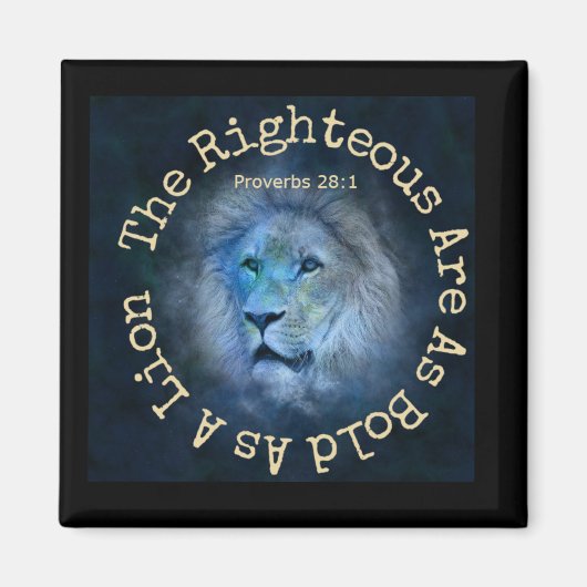 Aimant Audacieux Comme Proverbes Lion 28:1 (Devant)