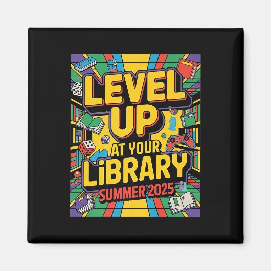Aimant Augmentez Vos Compétences À La Bibliothèque Été 20 (Devant)