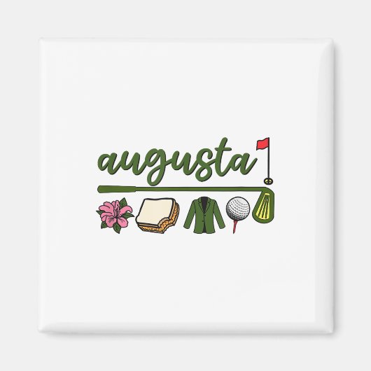 Aimant Augusta Géorgie, Azalée, Golf, Fromage Pimento, Ja (Devant)