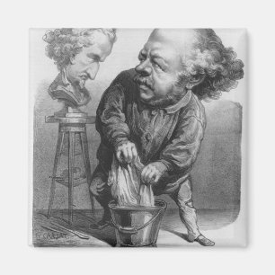 Aimant Auguste Preault (1809-79), caricature du Bou