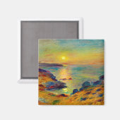 Aimant Auguste Renoir "Coucher de soleil et Douarnenez" (Recto/Verso)