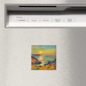 Aimant Auguste Renoir "Coucher de soleil et Douarnenez" (In Situ (Lave-vaisselle))