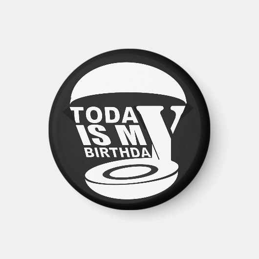 Aimant Aujourd'hui, c'est mon anniversaire (Devant)