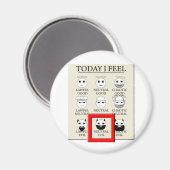 Aimant Aujourd'hui je me sens un mal neutre (Recto/Verso)