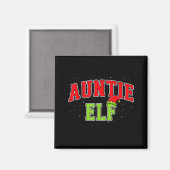 Aimant Auntie Elf Christmas Family Matching Group Xmas Si (Recto/Verso)