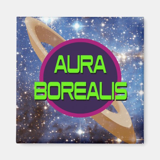 Aimant Aura Borealis Petite émission de télévision Radio  (Devant)
