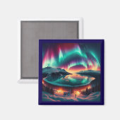 Aimant Aureola Borealis en Alaska (Recto/Verso)