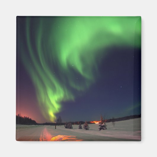 Aimant aurores boréales au lac Bear (Devant)