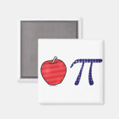 Aimant Aussi américain qu'Apple Pi (Recto/Verso)