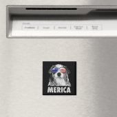 Aimant Aussie australian shepherd 4 juillet merica (In Situ (Lave-vaisselle))
