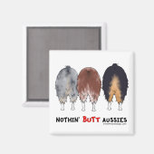 Aimant Aussie de Nothin' Butt (Recto/Verso)