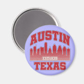 Aimant Austin, Texas (Recto/Verso)