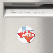 Aimant Austin Texas Cityscape (In Situ (Lave-vaisselle))