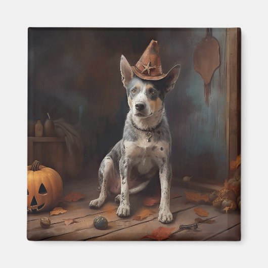 Aimant Australie Citrouilles de bétail Halloween effroi (Devant)