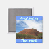 Aimant Australie la conception magnétique cool rock (Recto/Verso)