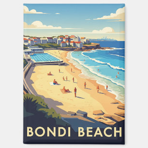 Aimant Australie Sydney Bondi Beach Carte postale