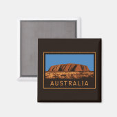 Aimant Australie Uluru (Recto/Verso)