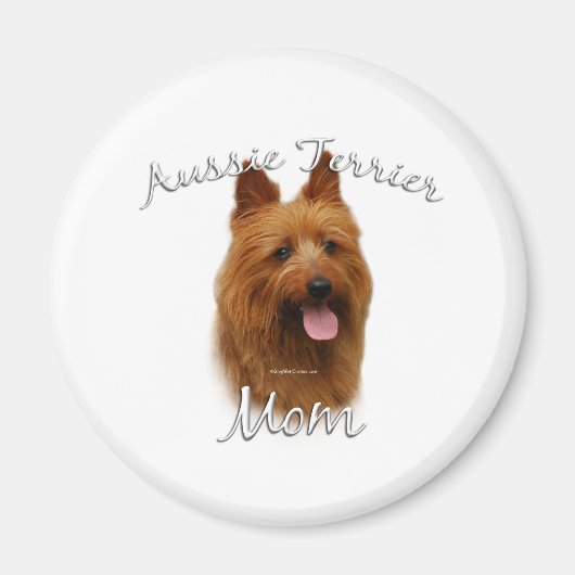Aimant Australien Terrier Maman 2 (Devant)