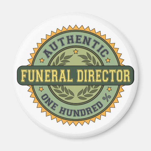 Aimant Authentic Funeral Director (Devant)