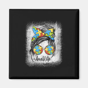 Aimant Autie Tante Sensibilisation sur l'autisme de vie M