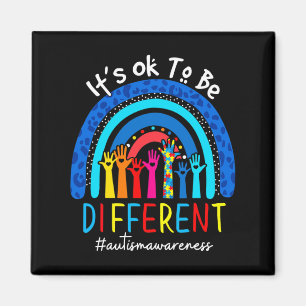 Aimant Autism Aware Acceptance Women Kid Its Ok To Be