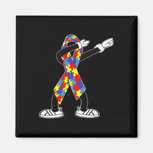 Aimant Autism Aware Kids Dabbing Puzzle Piece Love Da