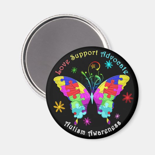Aimant Autism Butterfly (Recto/Verso)