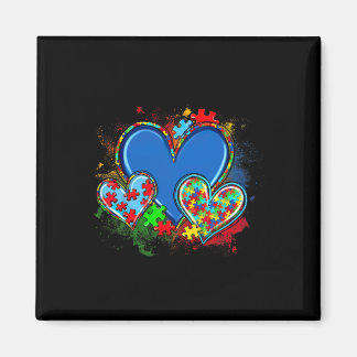 Aimant Autism Mom Watercolor Heart Neurodiversity 