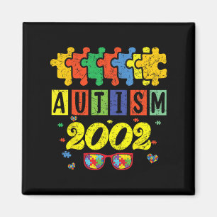 Aimant Autisme 2002 22e anniversaire Sunflower Autisme Aw